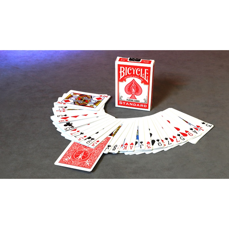 Bài ảo thuật, đạo cụ Invisible/Stripper Deck Bicycle (Red/Blue) - Trick - Hàng chính hãng [Hàng Mỹ]