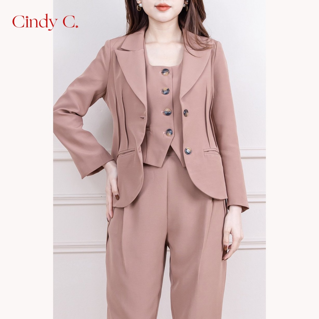 Áo Vest CINDY C chất liệu Tuytsi thanh lịch, phong cách công sở 898/ 878