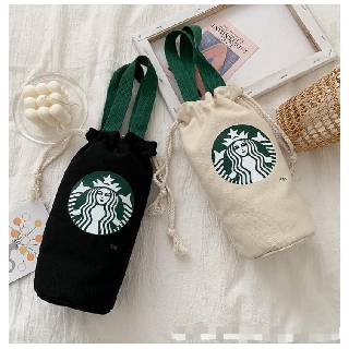 Túi rút vãi bố đựng starbucks