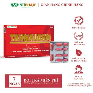 Viên Uống Tan Máu Bầm, Giảm Sưng, Đau Do Chấn Thương, Phẫu Thuật, Spa TANMAUBAM VIPHAR Hộp 36 Viên