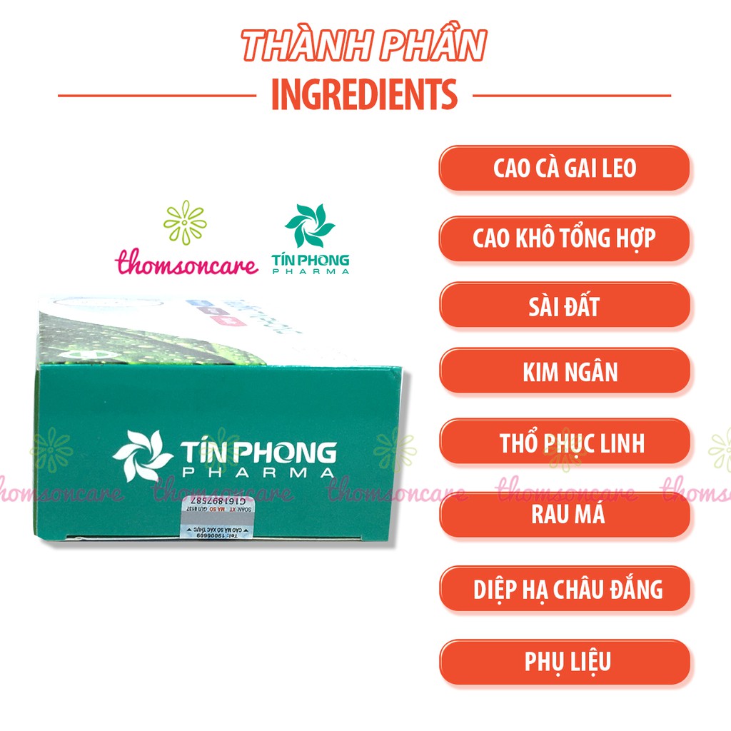 Siro Tiêu độc Tín Phong hộp 18 ống dễ uống cho trẻ - hỗ trợ mát gan, thanh nhiệt, ngăn ngừa rôm sảy cho bé