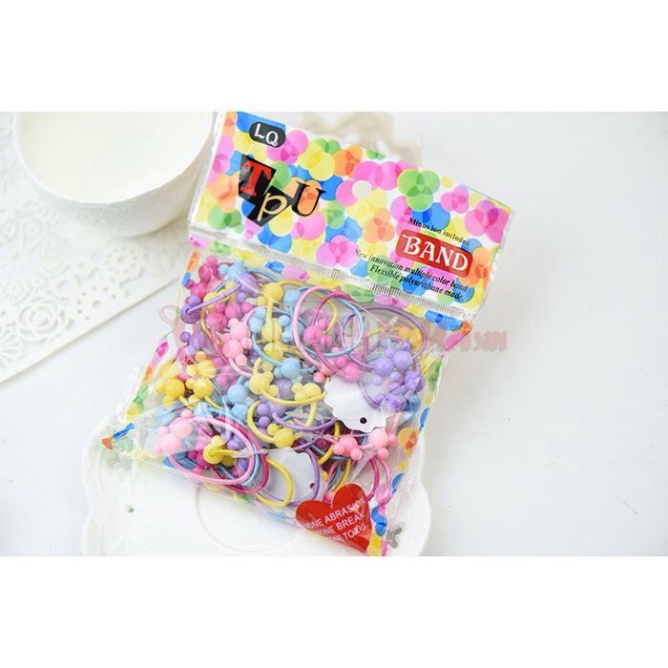 Bộ 50 dây buộc tóc cho bé gái