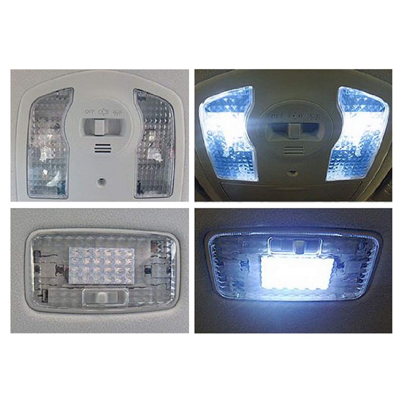 Set 3 Ốp Đèn Pha Lê Trong Suốt Cho Toyota Prius 2010-2015