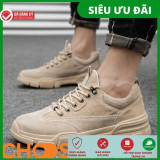 Giày Nam Phong Cách Cao Bồi Choose Buộc Dây Mẫu Da Lộn Mới Đầu Năm G51K1