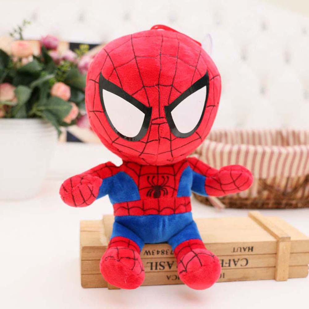 JAVIER Anime Marvel Avengers Christmas Gifts Plush Toys Anime Plush Toys For Kids Iron Man Captain America Batman Spiderman Soft Toy Movie Dolls