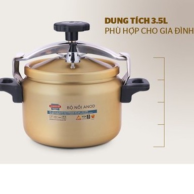 NỒI ÁP SUẤT ANOD SUNHOUSE 3,5 LÍT SHA8354