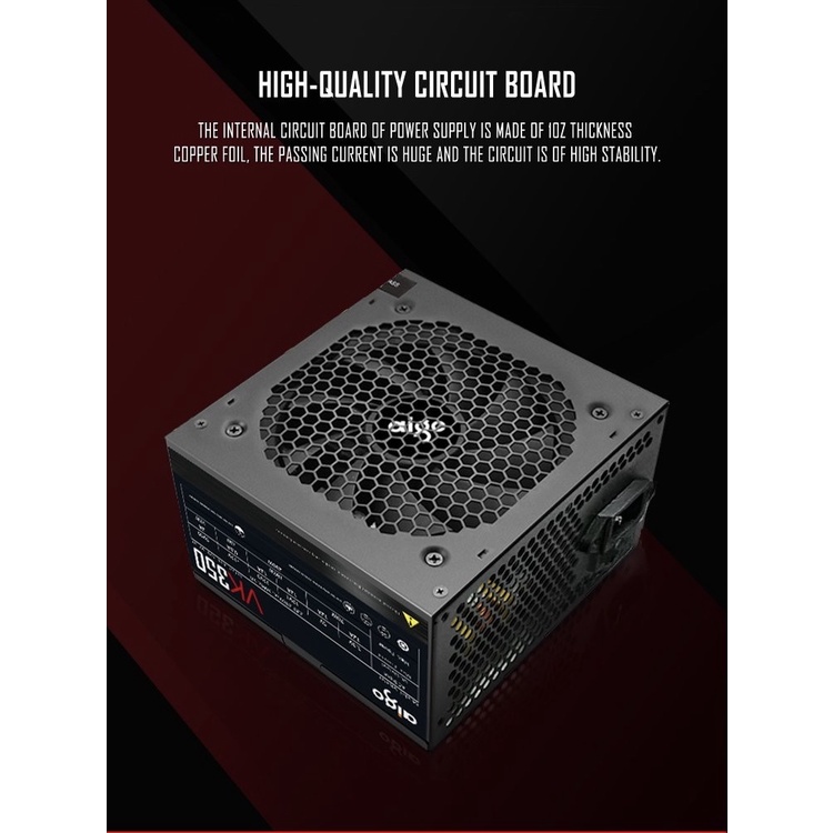 Nguồn Máy Tính AIGO VK350 350W | Chính Hãng Bảo Hành 36 Tháng