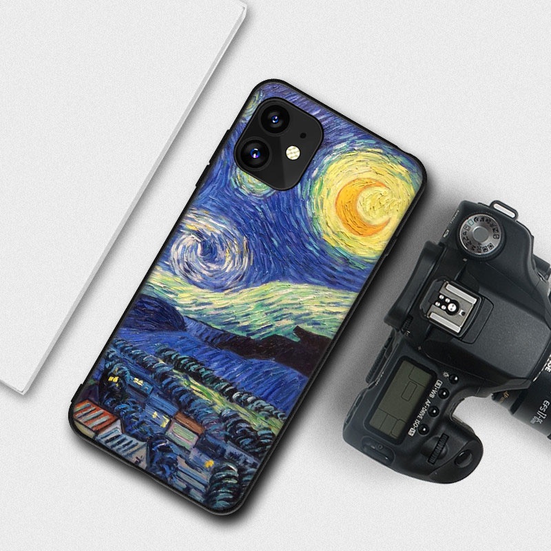 Ốp Điện Thoại Họa Tiết Tranh Van Gogh Dành Cho Xiaomi Redmi Note 10 10S 6A 9C 9A 7 8