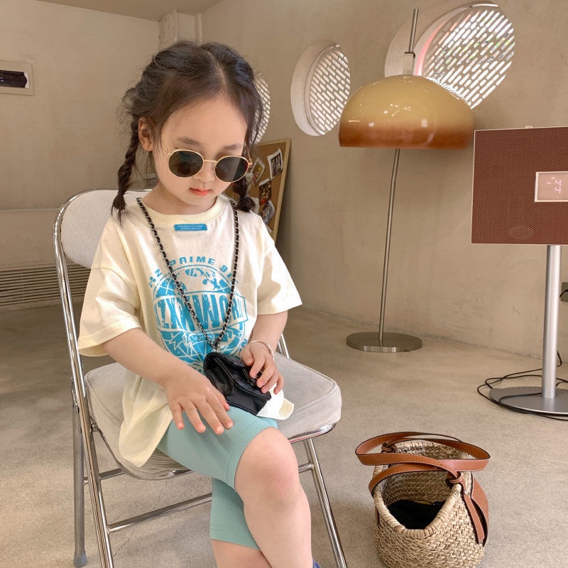 [Clearance Clearance Clearance on Delivery] Áo Thun Cotton Màu Trơn Thời Trang Mùa Hè Vui Nhộn Cho Mẹ Và Bé