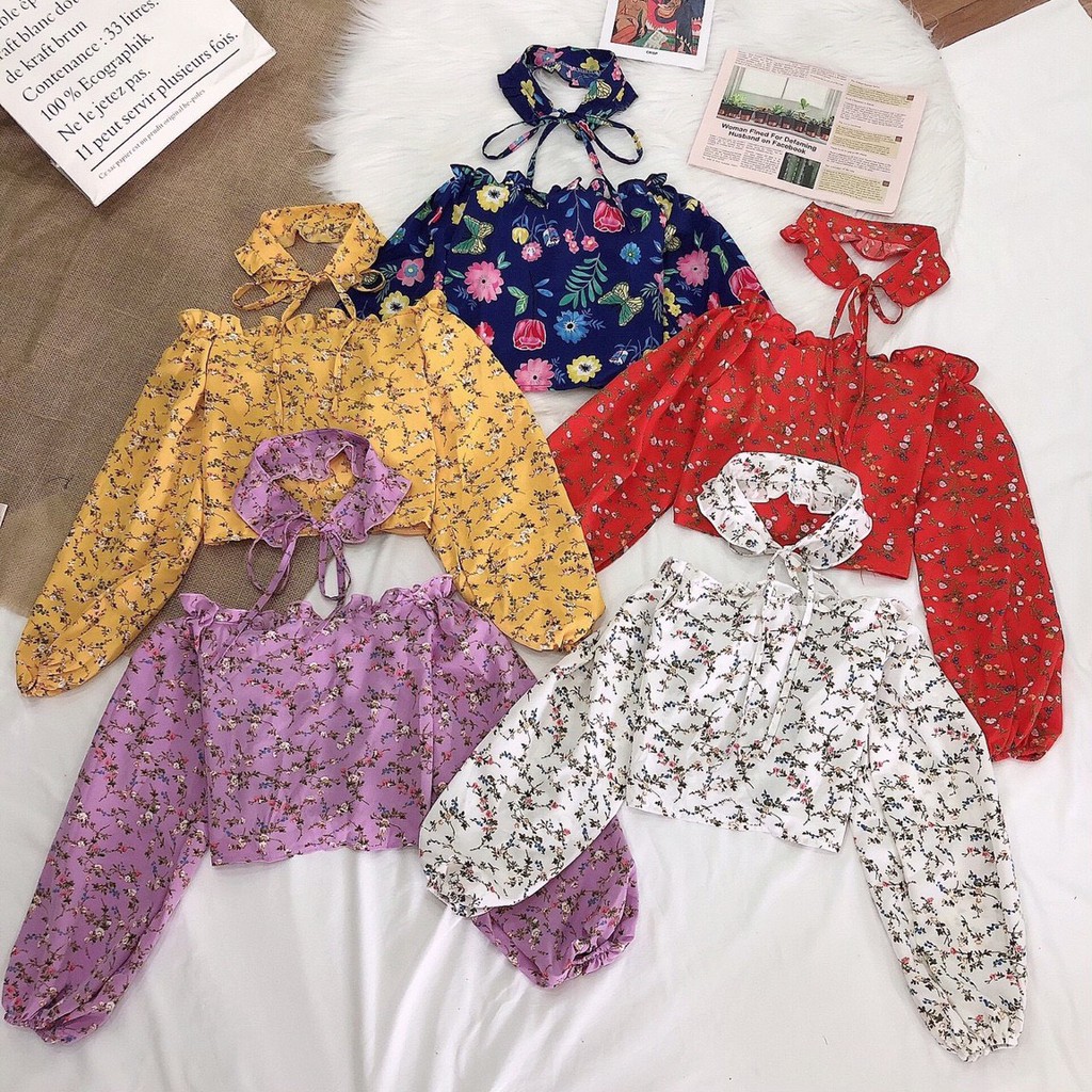 áo bông kèm chocker cổ siêu xinh ảnh thật sàn