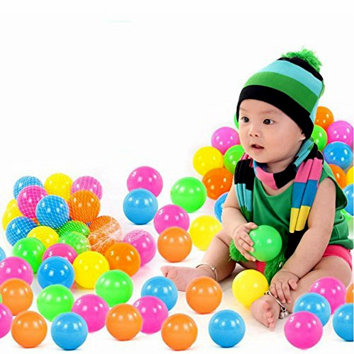 Combo 100 trái bóng nhựa mềm nhiều màu sắc - BX0965