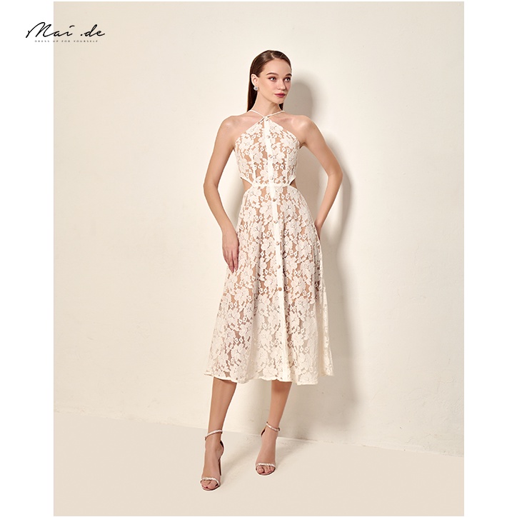MAI.DE Đầm ren thiết kế 2 dây sang trọng thanh lịch LANY DRESS