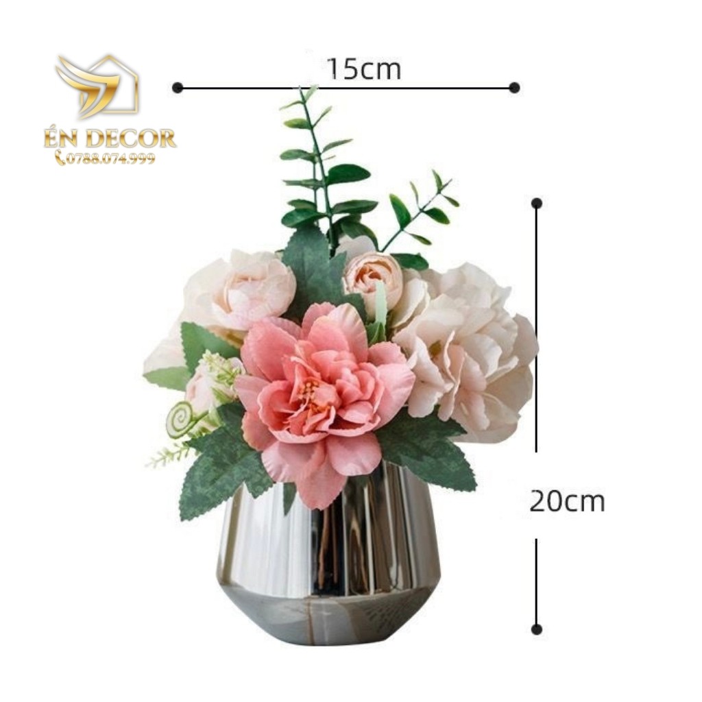 Lọ Hoa Kèm Hoa, Lọ Hoa Xinh Xắn, Trang Trí Nhà Cửa, Én Decor