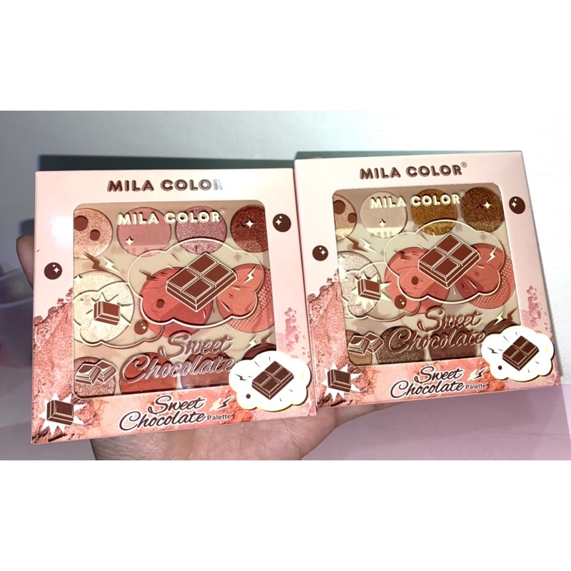 Bảng phấn mắt Mila color chocolate