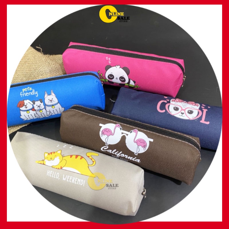 Mới-[Size To] Túi bóp đựng bút vải canvas cỡ lớn cute dễ thương cỡ lớn hộp bút kích thước 21x8x4cm-Muahangtructuyen