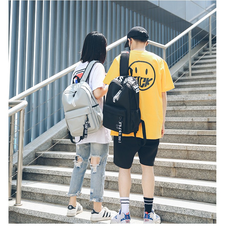 Balo Ulzzang Hàn quốc nam nữ, đi học,  du lịch, kiểu dáng Unisex, balo Ulzzang chống nước, nhiều ngăn, thời trang