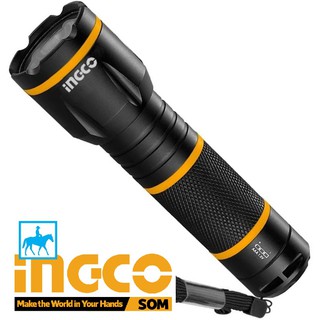 INGCO Đèn Pin Led Chiếu Xa 200 Mét IPX4 135 Lumens Flashlight HFL013AAA1