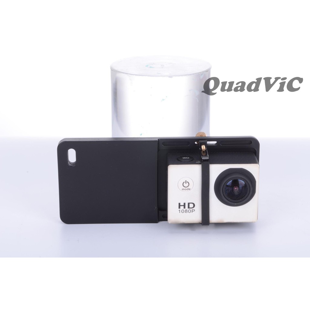 Adapter gimbal gopro 8 7 6 black chống rung smooth Q yi 4k + thanh gắn action camera QuadViC.COM N00173