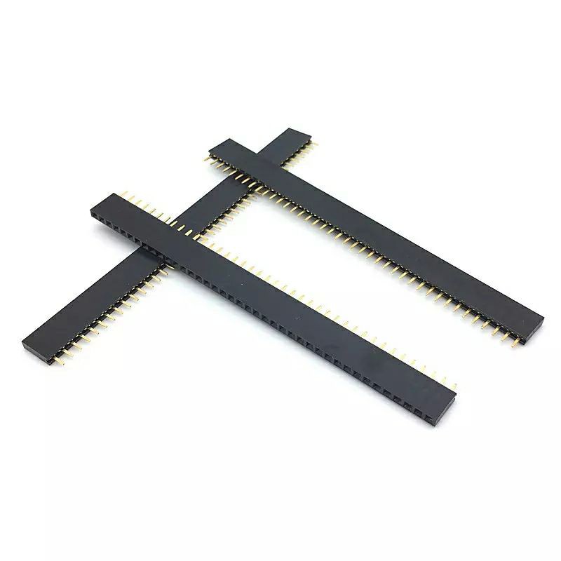 Hàng Rào Cái, Đơn, Lỗ Vuông, Chân Thẳng 40 pin cho arduino (Header 2.54 40pin)