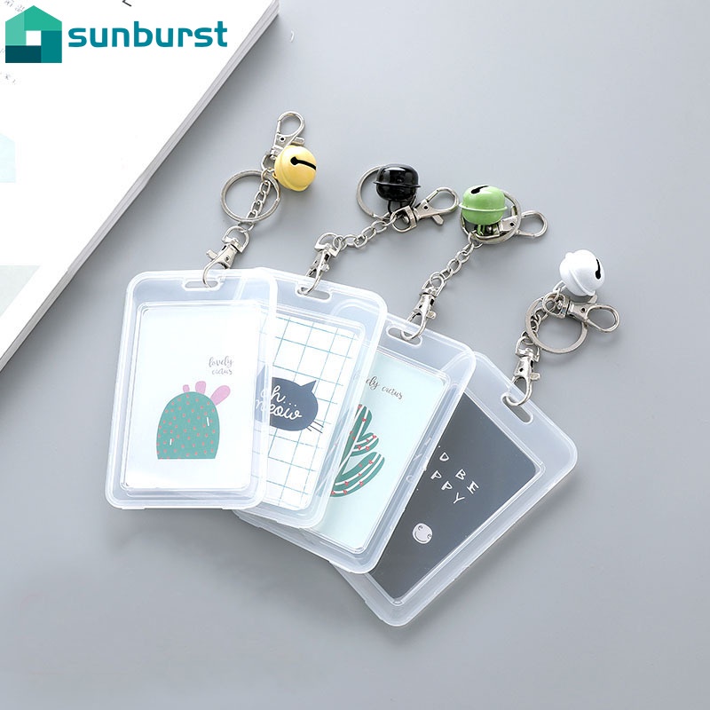 Vỏ Đựng Thẻ ID/Thẻ ID Trong Suốt Chống Thấm Nước Unisex