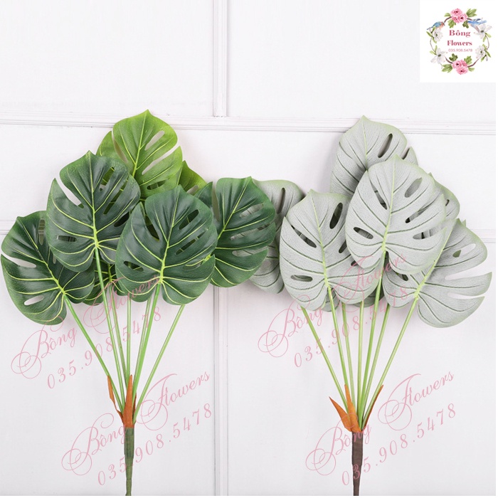 Cây giả - cây lá rùa giả 7lá cao 75cm hàng cao cấp chất lượng