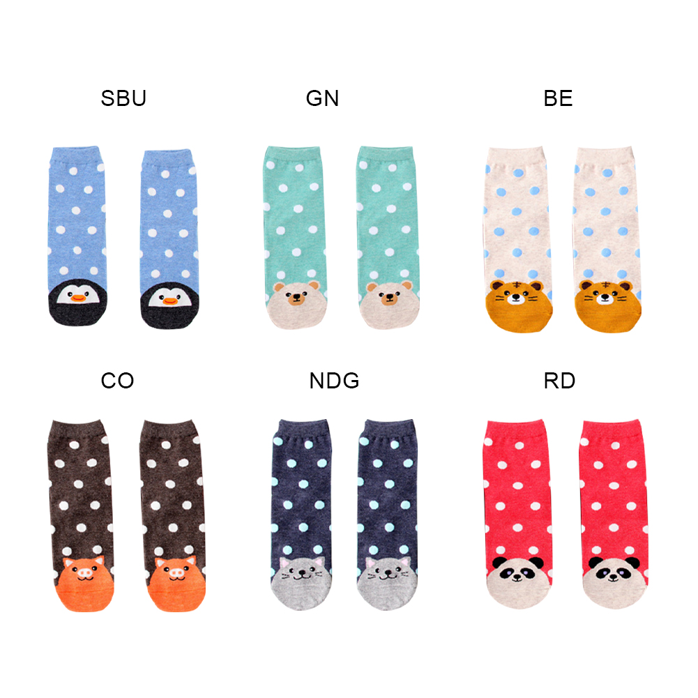 Vớ Cotton Họa Tiết Hoạt Hình Dễ Thương Dành Cho Nữ
