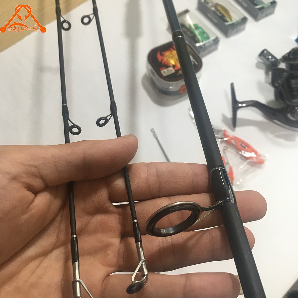 Bộ 15 Cần Câu Lure Máy Đứng Siêu Dẻo Dai Cần 2 Khúc Giá Rẻ- Combo Cần Fishing Catch Máy Navion AC - Câu Cá  EDu