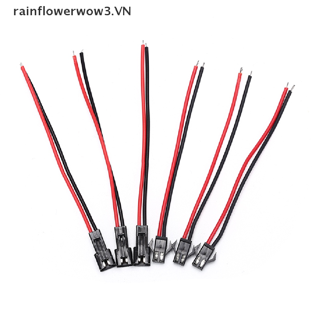 10 Cặp Phích Cắm Nối Dây Điện JST SM 2Pins Dài 10cm Tiện Dụng
