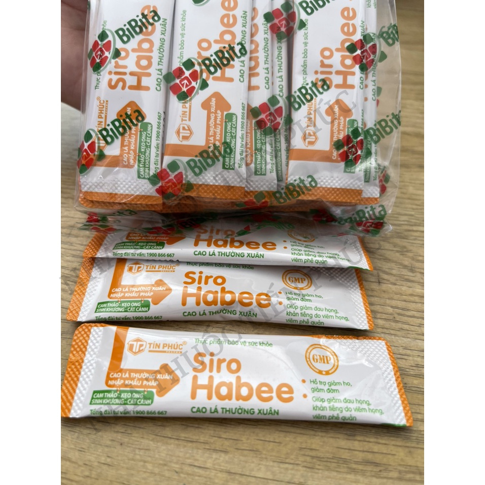 Siro ho HABEE giảm ho cảm cúm sổ mũi cao lá thường xuân  cho bé