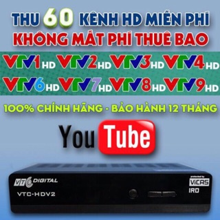 Đầu thu vệ tinh VTC thế hệ mới Model  VTCHDV2.