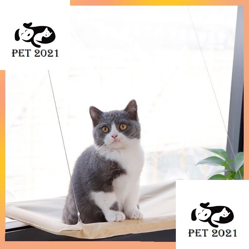 Võng Treo Cửa Sổ Kính Dành Cho Mèo Yêu