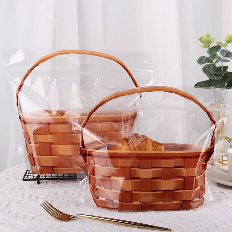 COMBO Túi zip hình Giỏ Hoa đựng bánh, kẹo _ Size to 32cm*27.2*9.8cm