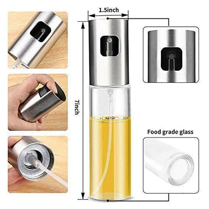 Bình xịt dầu ăn phun sương cao cấp 100ml thân thủy tinh