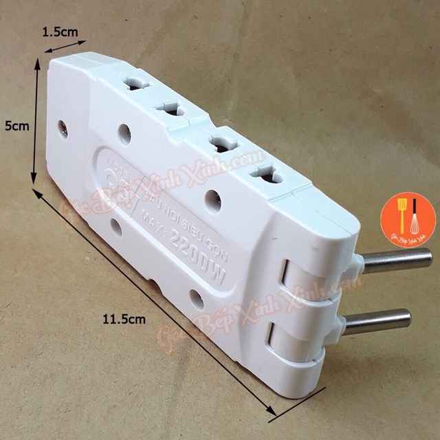 Ổ chia 1 ra 3/ 1 ra 5 Sopoka thông minh có thể xoay 180 độ