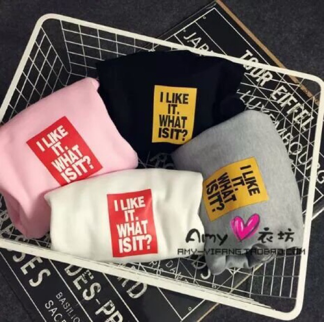 ÁO NỈ I LIKE IT 4 MÀU | BigBuy360 - bigbuy360.vn