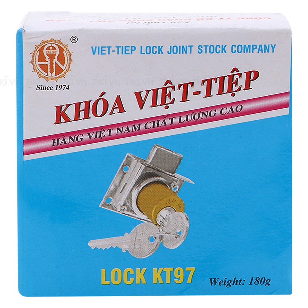 KHÓA TỦ GỖ VIỆT TIỆP KT97 BẰNG ĐỒNG _ CAM KẾT HÀNG CHÍNH HÃNG 100% *