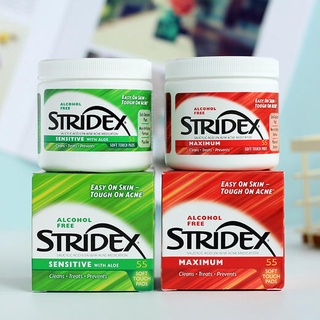 Miếng lau giảm mụn Stridex Maximum 55 miếng [VÔ ĐỊCH GIÁ]