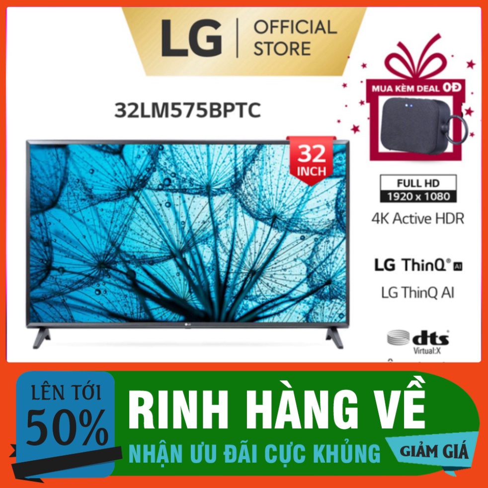 Smart FHD Tivi LG 32 Inch 32LM575BPTC ThinQ AI - Model 2021 - Miễn phí lắp đặt