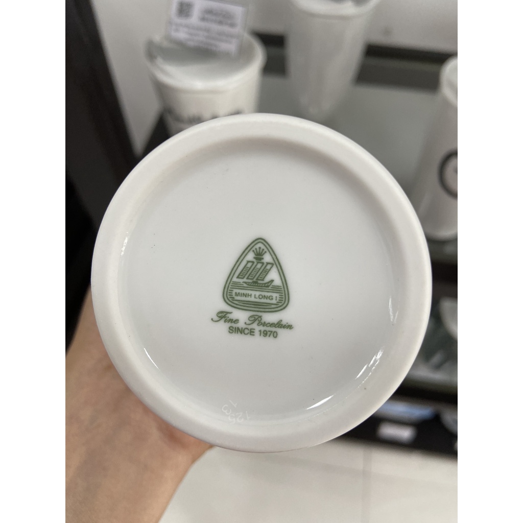 Ly sứ dưỡng sinh 0.48 L + nắp ống hút  - I am here for you - Gốm sứ cao cấp Minh Long I