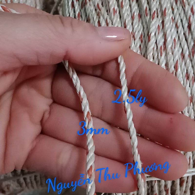 DÙ THÁI, dây thủy sản, dây đan lưới, kéo diều size 2.5/3/3.5/4mm