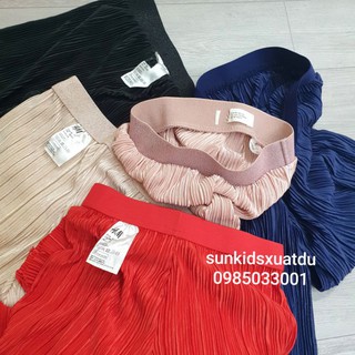 Quần culottes bé gái xếp ly