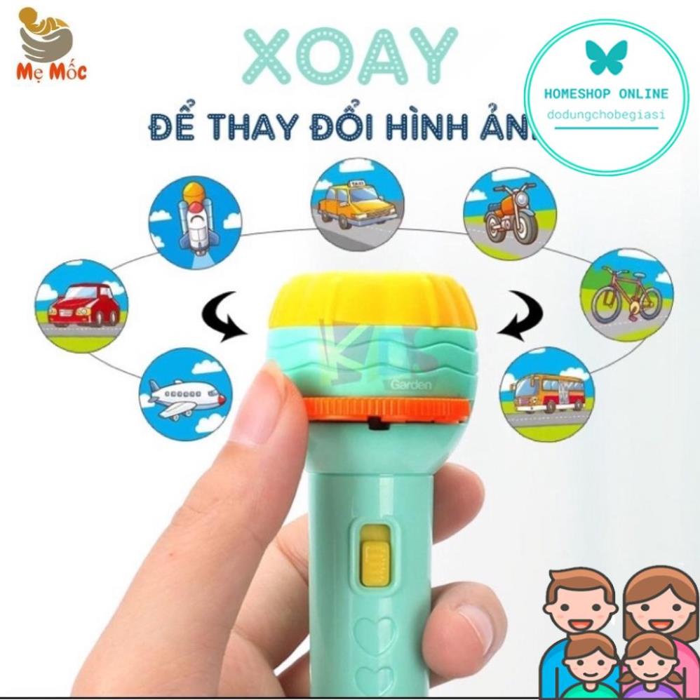 Đèn Pin Chiếu Hình 3D, Đèn Vẽ Thông Minh Có Nhiều Hình Động Vật Ngộ Nghĩnh Sắc Nét Cho Bé Shop Mẹ Mốc