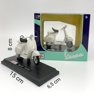 Mẫu Mô Hình Tĩnh Vespa 150 GT (1956) 1:18 Maisto Trắng