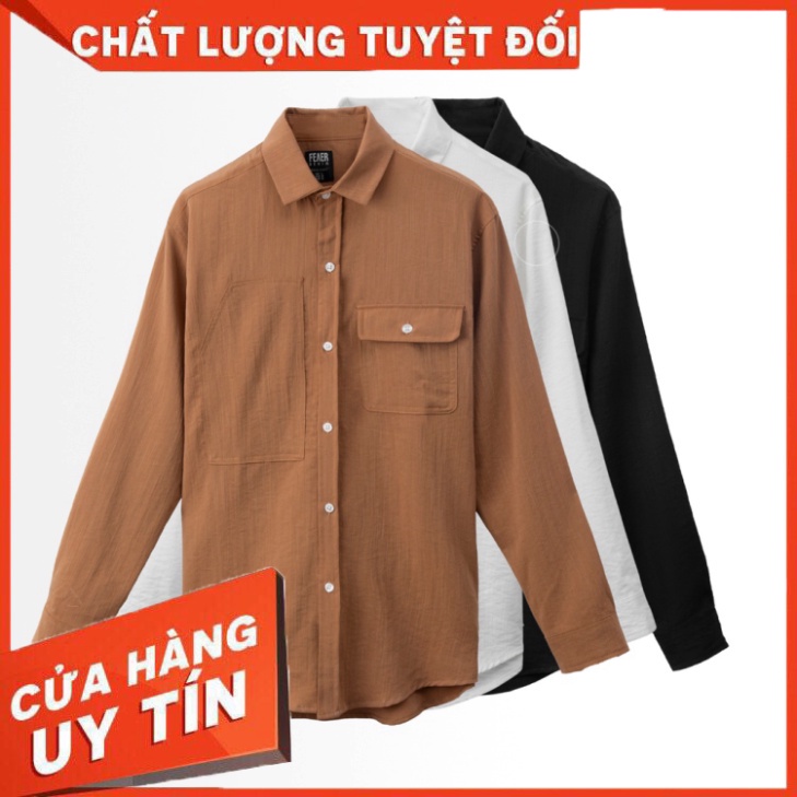 Áo sơ mi nam tay dài FEAER chất Linen thoáng Linen Silky - Hàng nhập khẩu