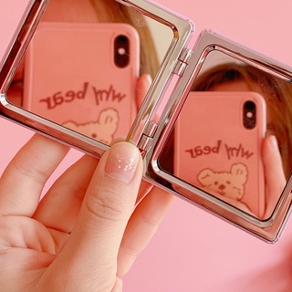 Gương Trang Điểm Cầm Tay 2 Mặt Với Nhiều Họa Tiết Hoạt Hình Đáng Yêu