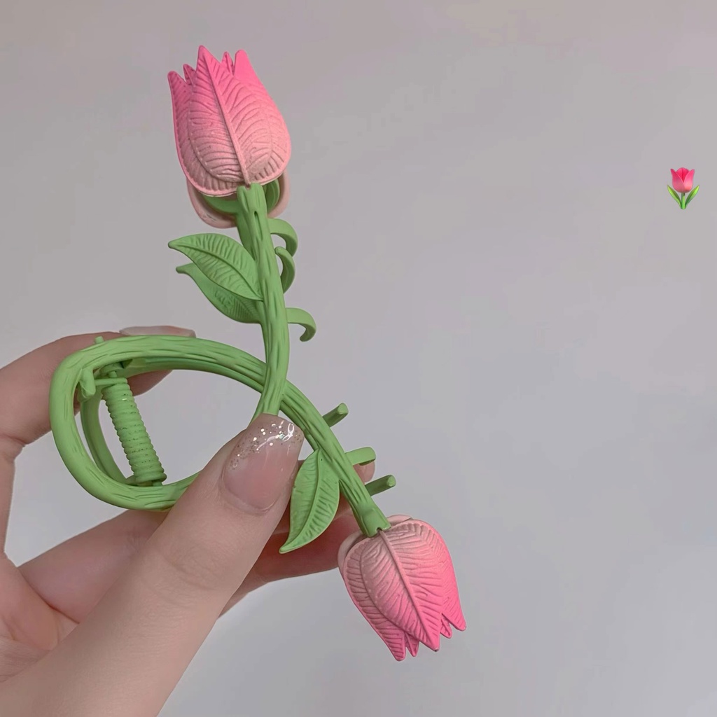 Kẹp Tóc Hình Hoa Tulip Thời Trang Hàn Quốc Cho Nữ