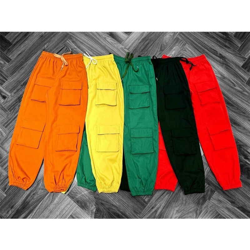 Bộ đồ áo croptop quần jogger túi hộp siêu cá tính tập gym, aerobic, dance