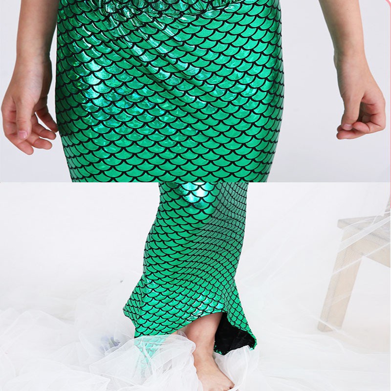 Bộ đồ bơi 3 mảnh thiết kế hình đuôi người cá thú vị dành cho bé gái