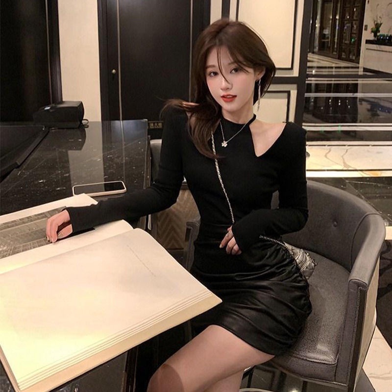 Happy-store ❤️ Áo mặc trong tay dài buộc cổ