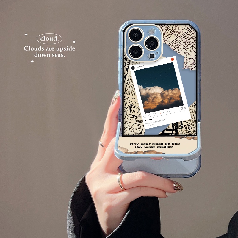 Ốp Điện Thoại Silicon Mềm Trong Suốt Chống Sốc Có Giá Đỡ Cho IPhone 13 12 11 Pro MAX SE 2020 6 6S 7 8 Plus X XS XR MAX